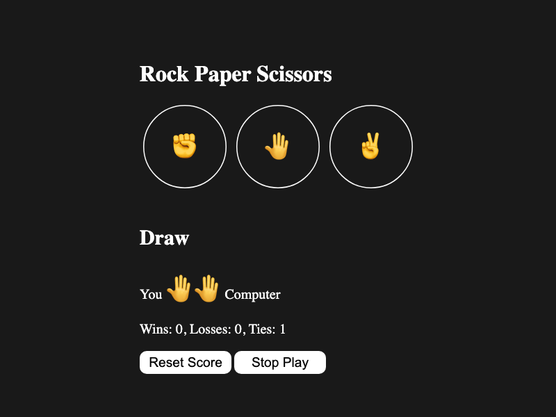 Automated Rock Paper Scissor
