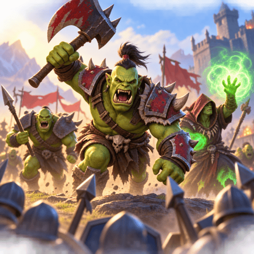 Clash of Warlord Orcs