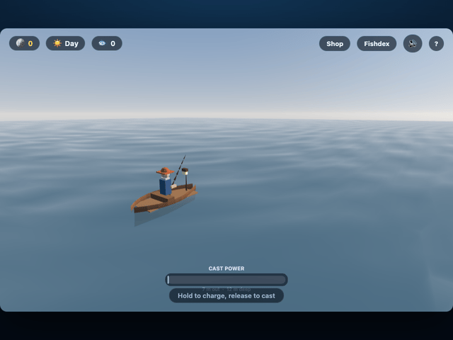 Deep Blue — a 3D fishing game