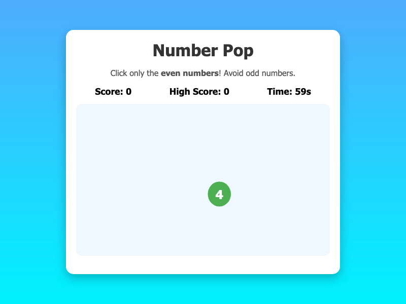 Number Pop