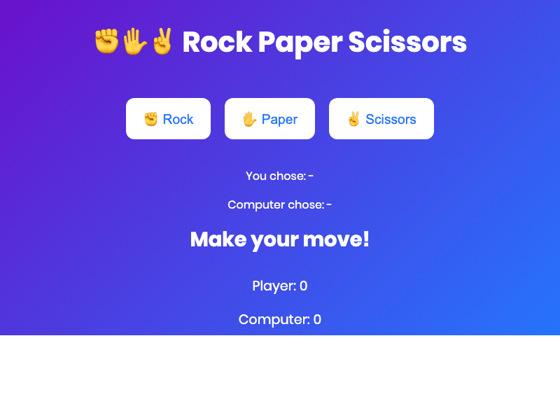 Rock Paper Scissors