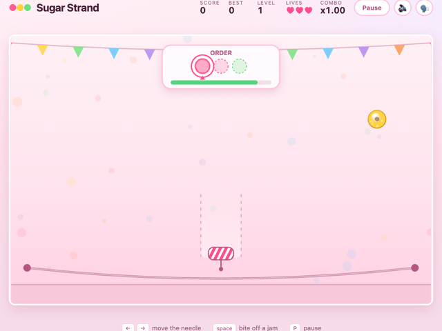 Sugar Strand — a candy necklace game