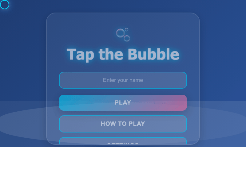 Tap The Bubble