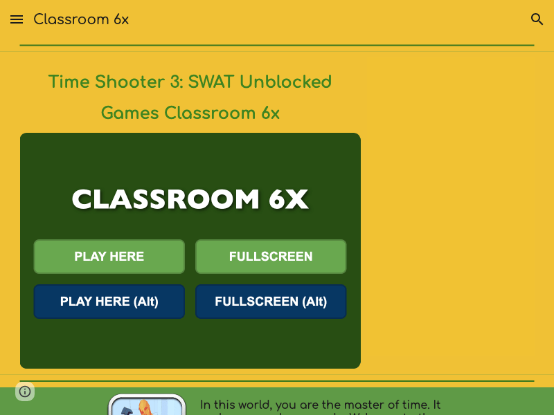 Time Shooter 3: SWAT