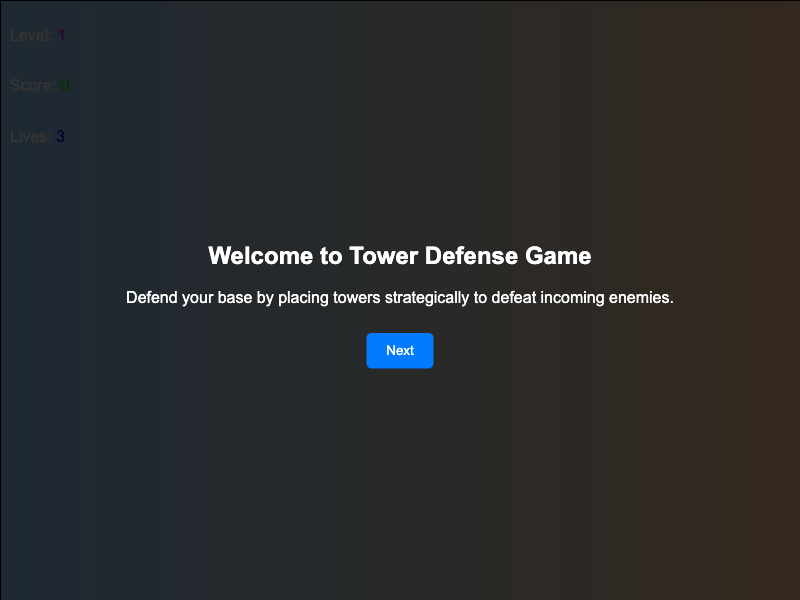 Tower Defence Game