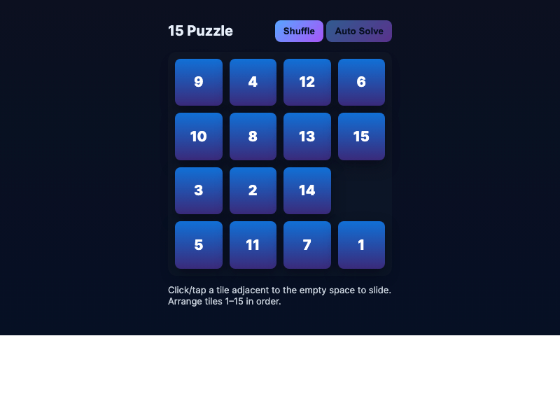 15 Puzzle