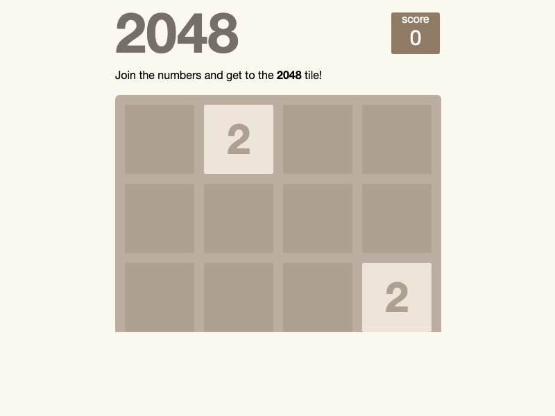 2048 Game
