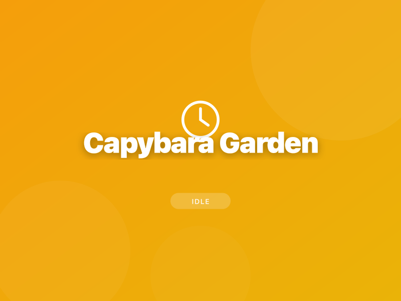 Capybara Garden