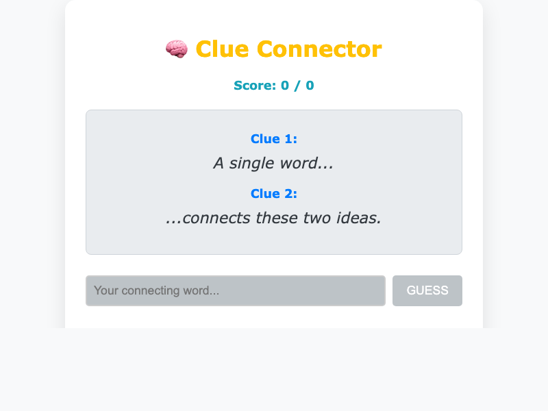 Clue Connecter