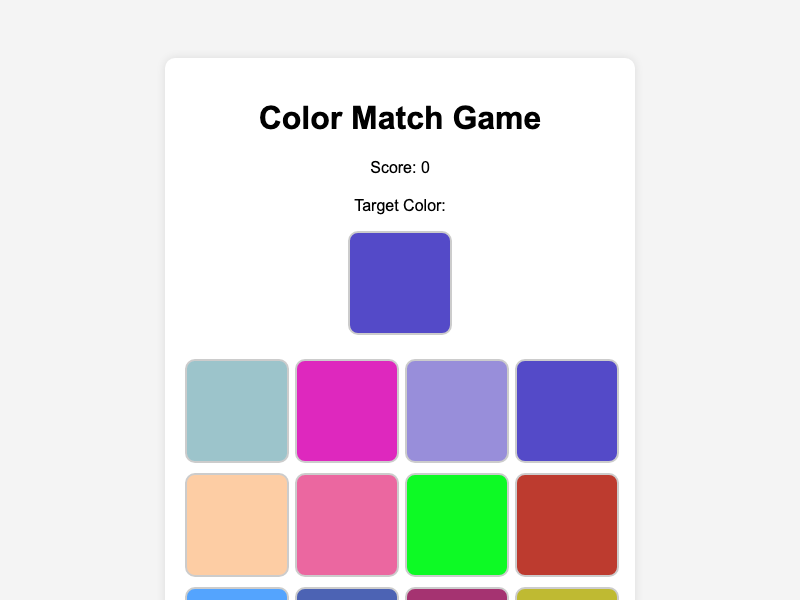 Color Matching Application