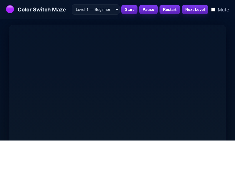Color Switch Maze