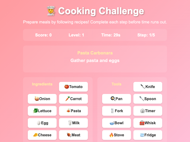 Cooking Challenge