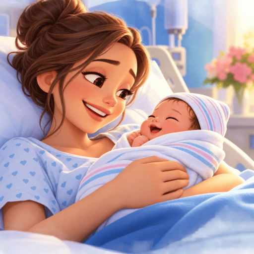 Give Birth A Cute Baby
