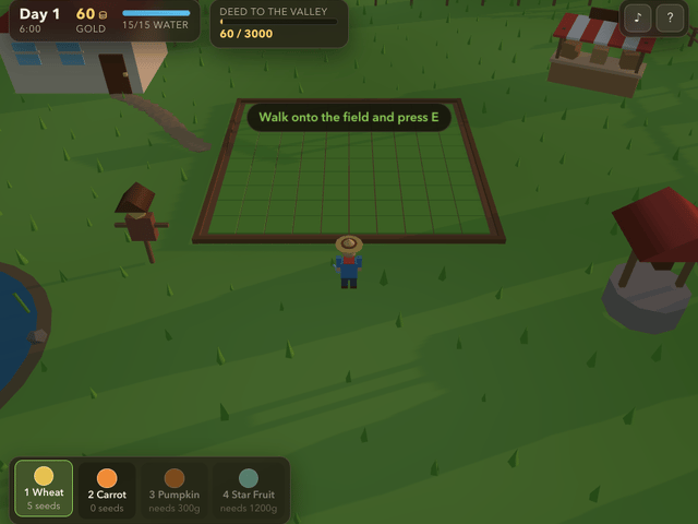 Hollow Pines Farm — a tiny 3D farming game