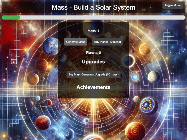 Mass - Build a Solar System