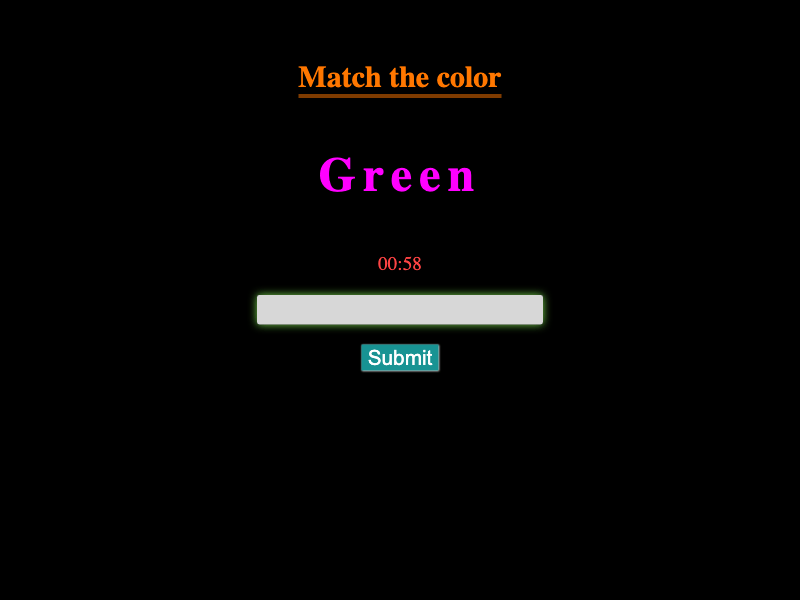 Match Color Game