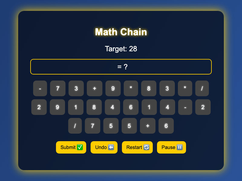 Math Chain