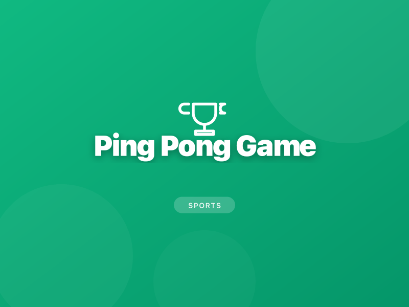 Ping Pong Game