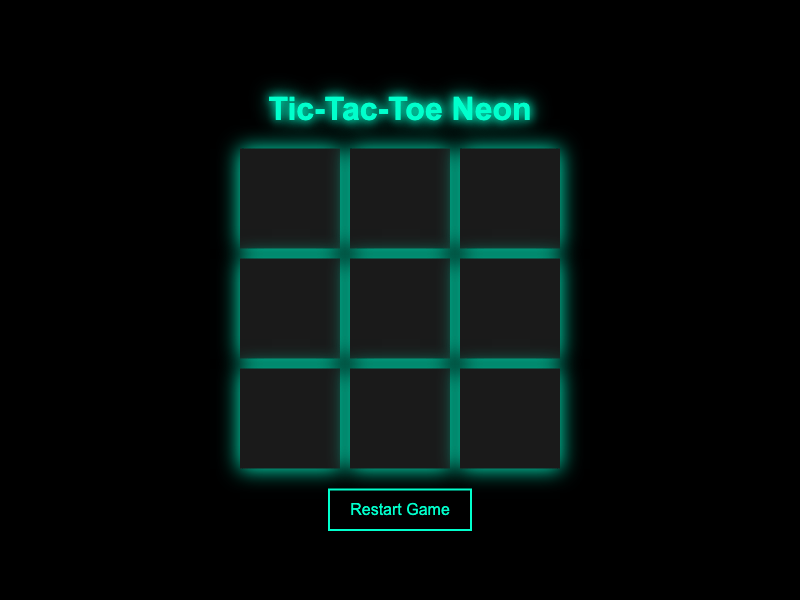 Tic Tac Toe Neon