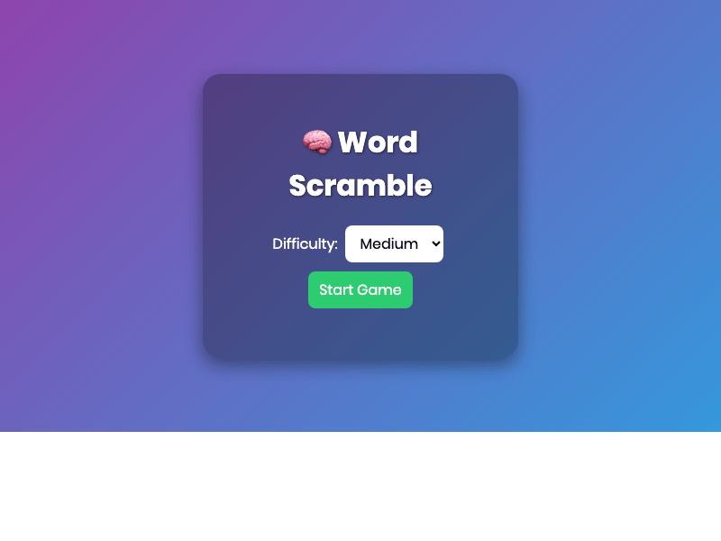 Word Scramble