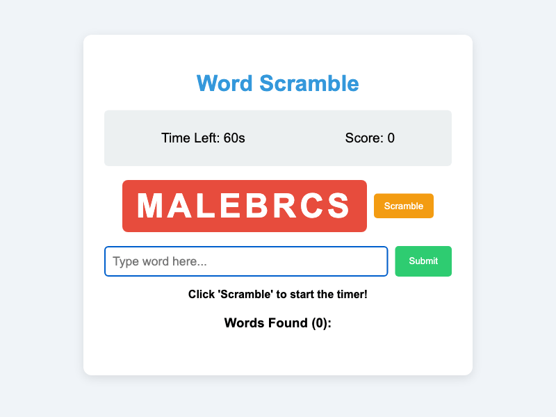 Word Scrumble