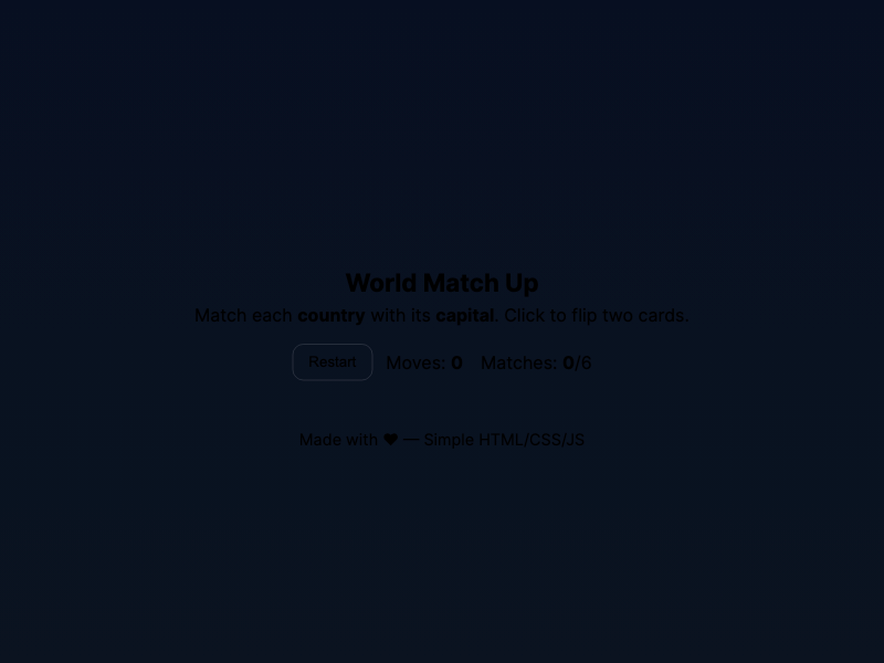 World Match Up