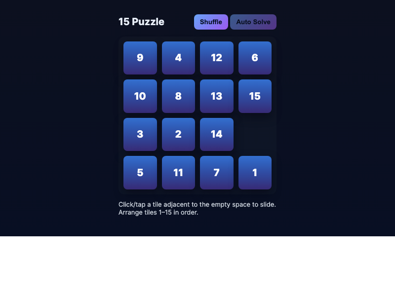 15 Puzzle