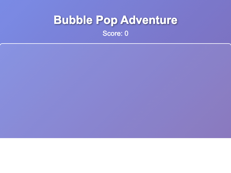 Bubble Pop Adventure