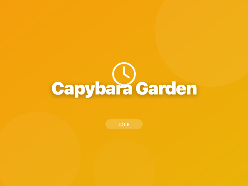 Capybara Garden