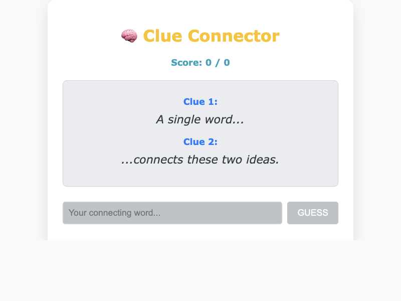 Clue Connecter