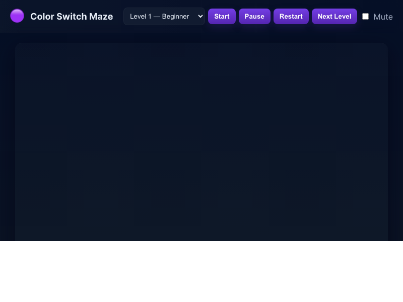 Color Switch Maze