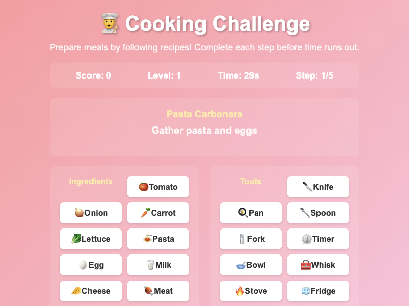 Cooking Challenge