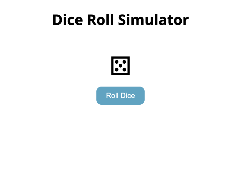 Dice Roll Simulator