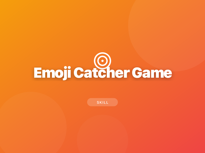 Emoji Catcher Game