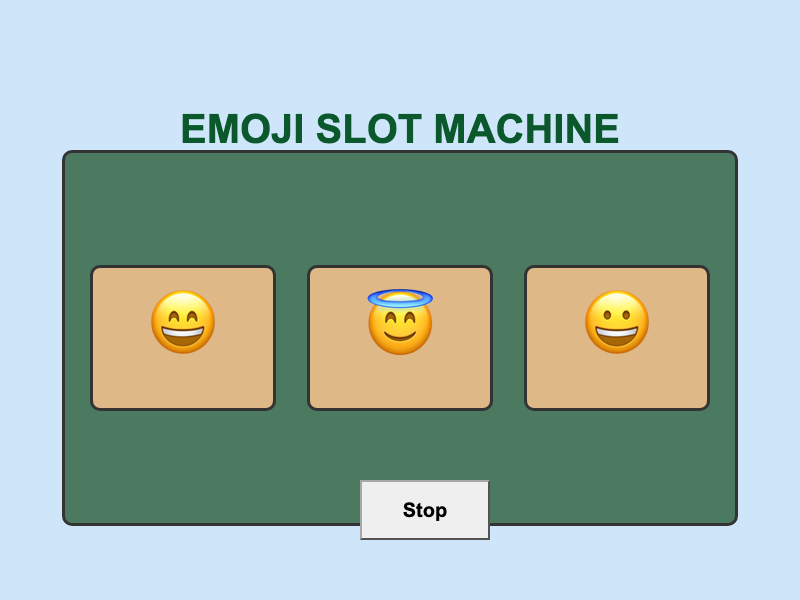Emoji Slot Machine