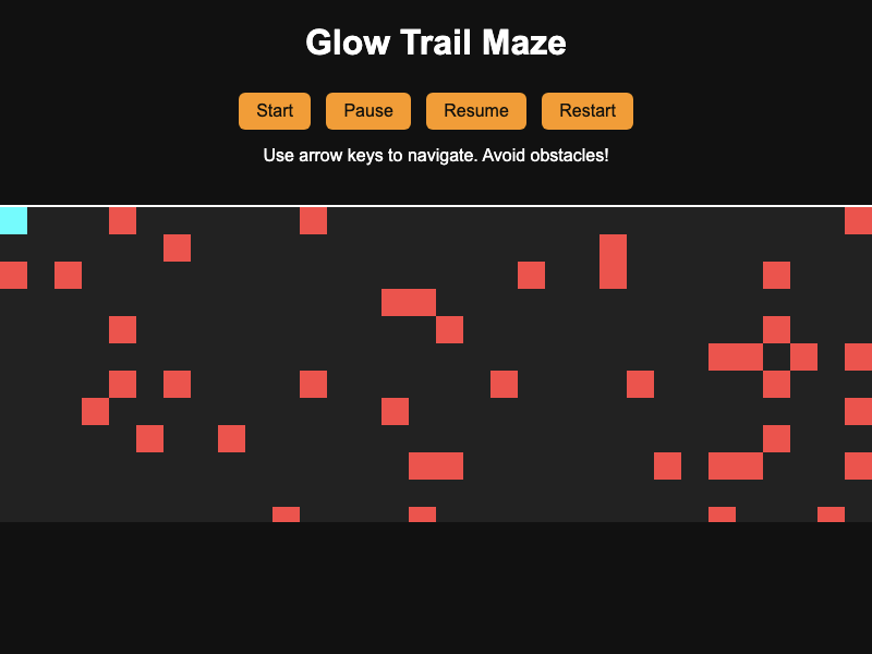 Glow Trail Maze