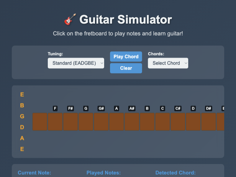 Guitar Simulator