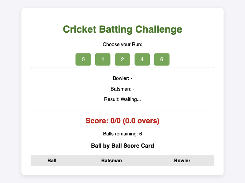 Hand Cricket