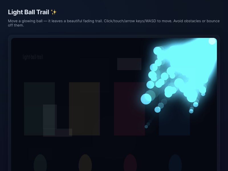 Light Ball Trail