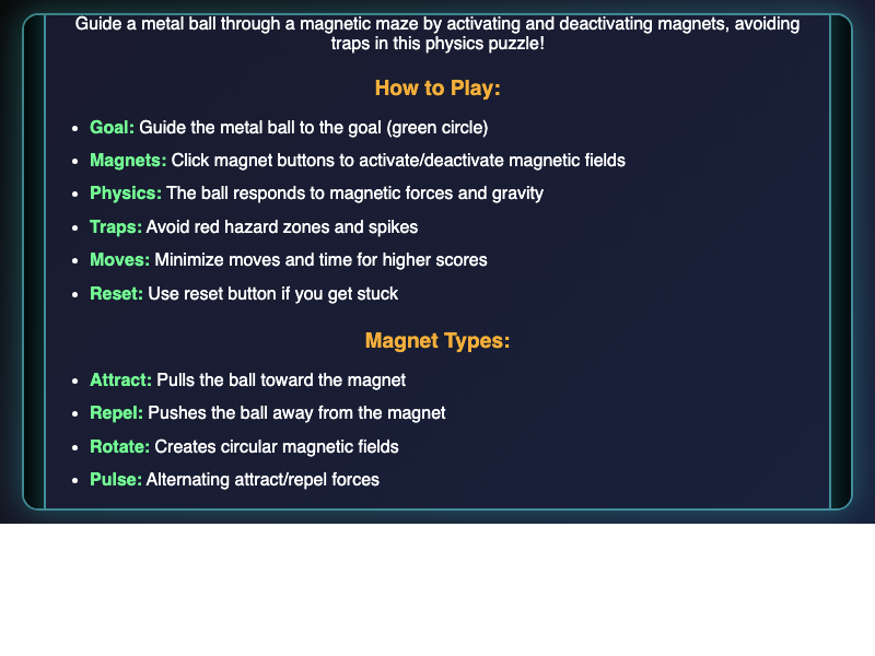 Magnet Maze