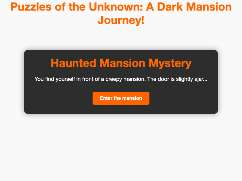 Mansion Mystery