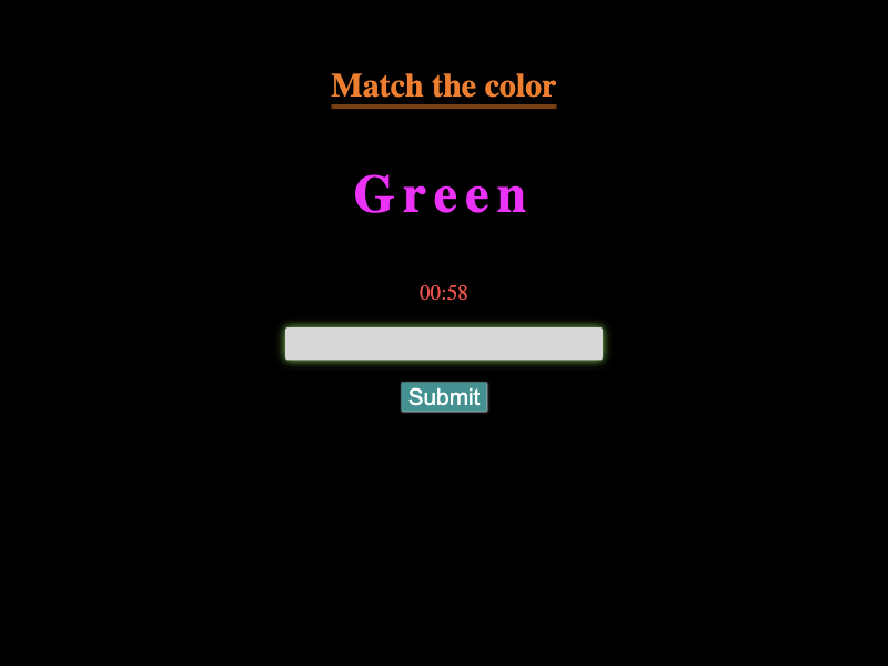 Match Color Game