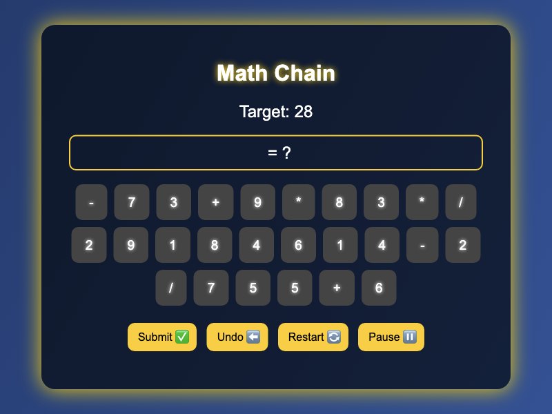 Math Chain