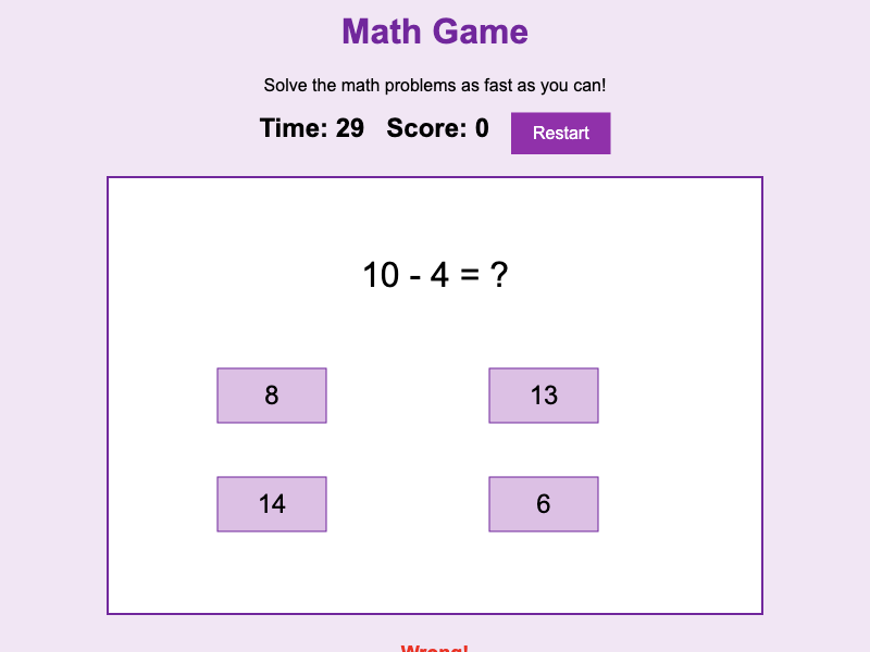 Math Game