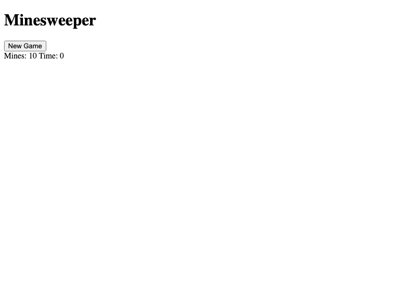 Minesweeper Game