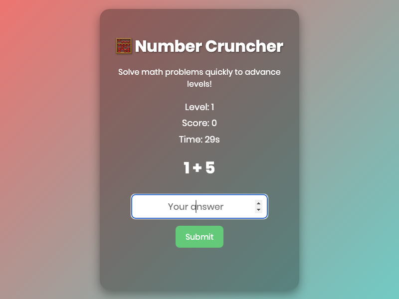 Number Cruncher