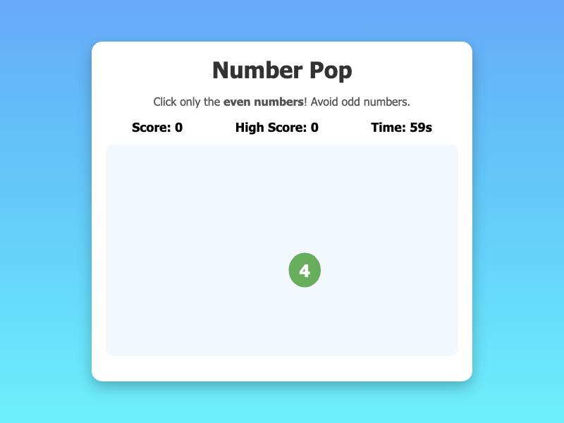 Number Pop