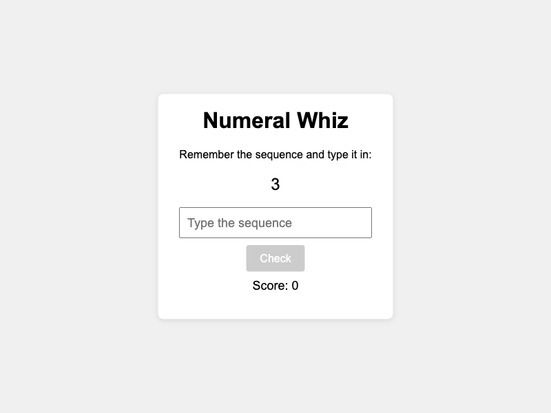 Numeral Whiz