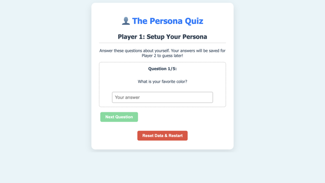 Persona Quiz