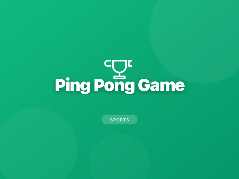 Ping Pong Game